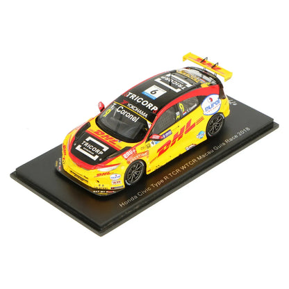 Tarmac   Honda Honda Civic Type R TCR DHL 2018 Yellow Tom Coronel