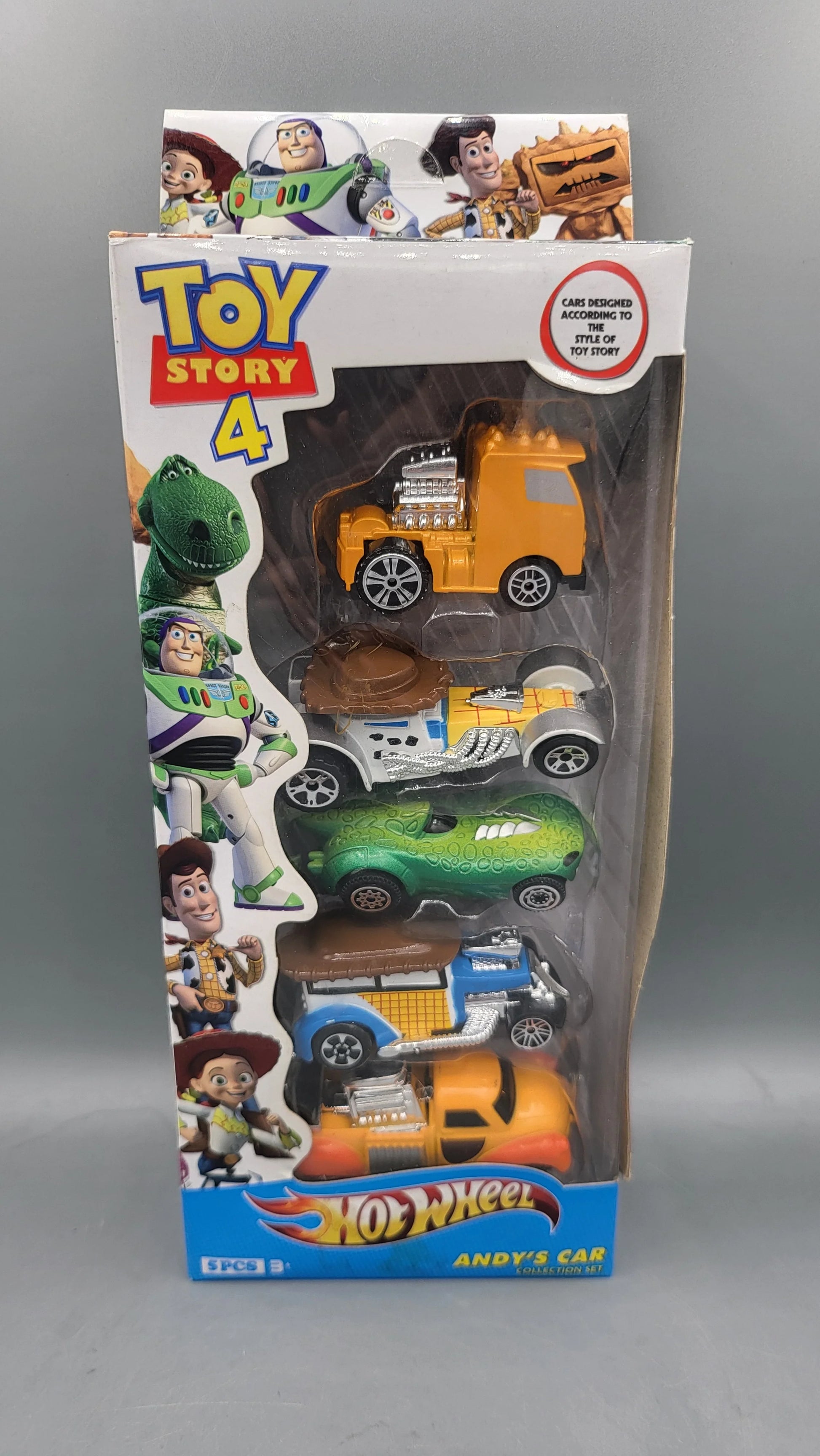 Set of 5 character cars  Green, Blue, Yellow Toy Story Cars