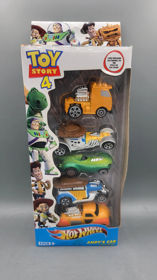 Set of 5 character cars  Green, Blue, Yellow Toy Story Cars