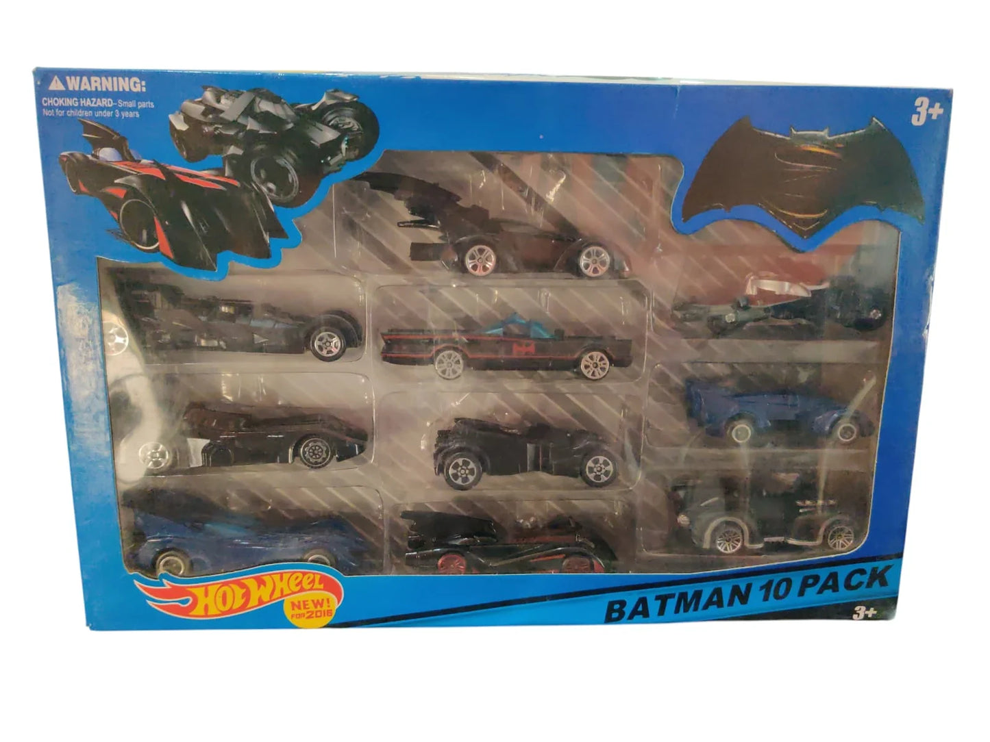 Batmobiles  Set of 10 character cars  Black Batman Cars