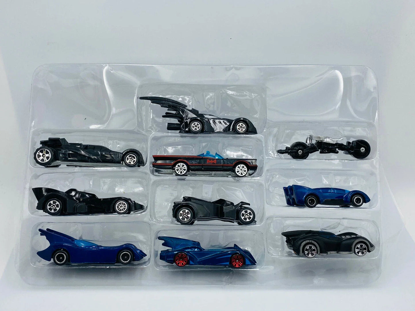 Batmobiles  Set of 10 character cars  Black Batman Cars