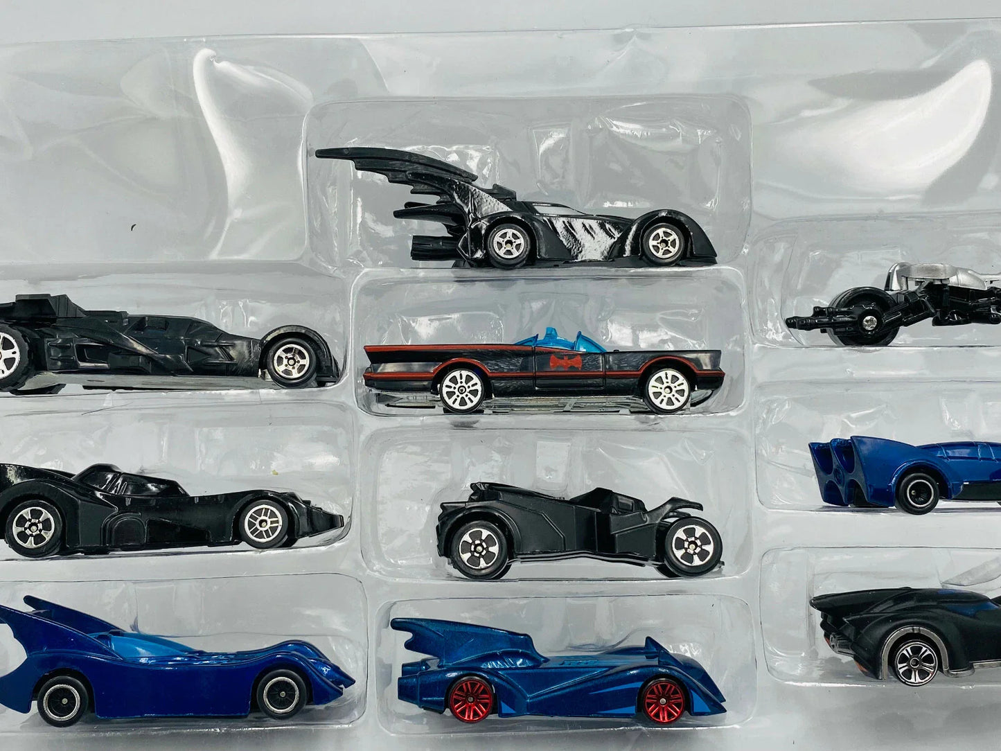 Batmobiles  Set of 10 character cars  Black Batman Cars
