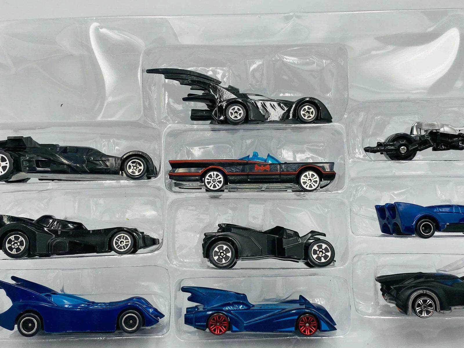 Batmobiles  Set of 10 character cars  Black Batman Cars