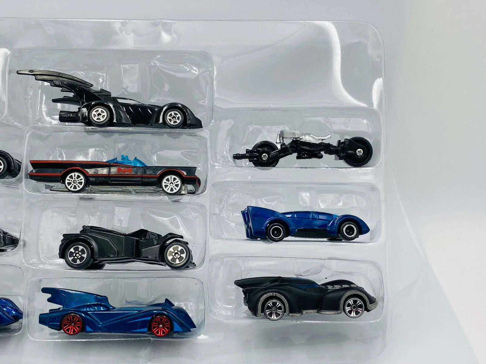 Batmobiles  Set of 10 character cars  Black Batman Cars