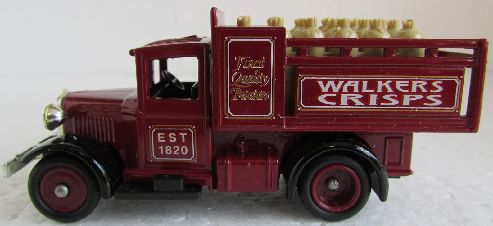 Lledo  Days Gone Ford Stake Truck 1930 Maroon Walkers Crisps