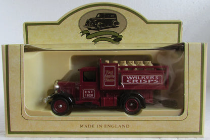 Lledo  Days Gone Ford Stake Truck 1930 Maroon Walkers Crisps