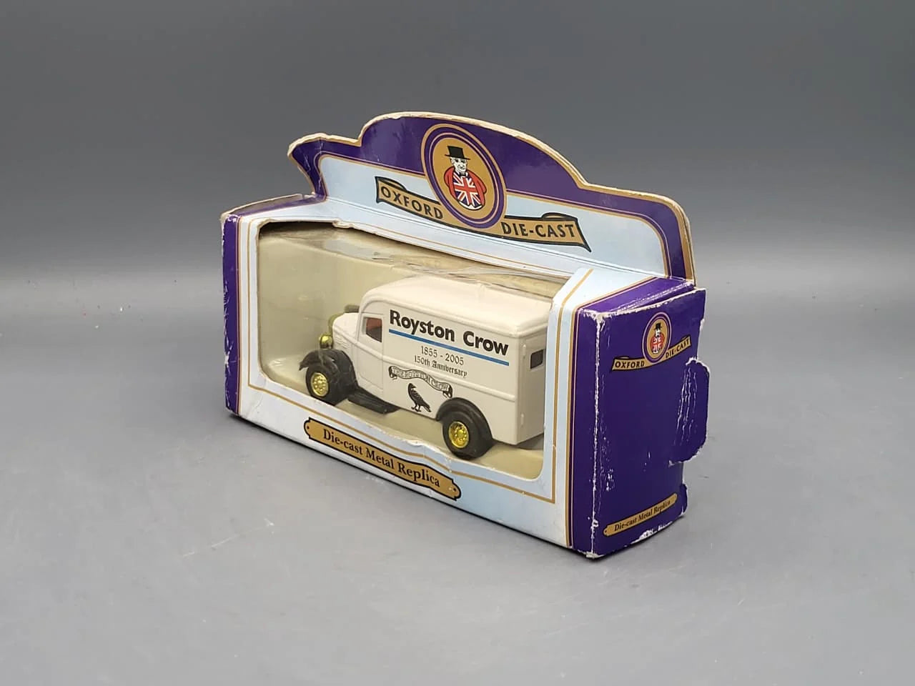 Oxford Diecast   Bedford Van Royston Crow 150th Anniversary  White