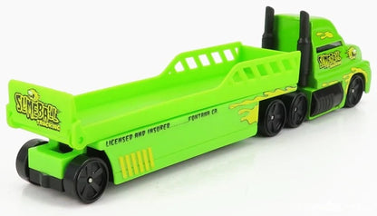 Maisto  Fresh Metal  Flatbed Transport Truck  Green Highway Haulers