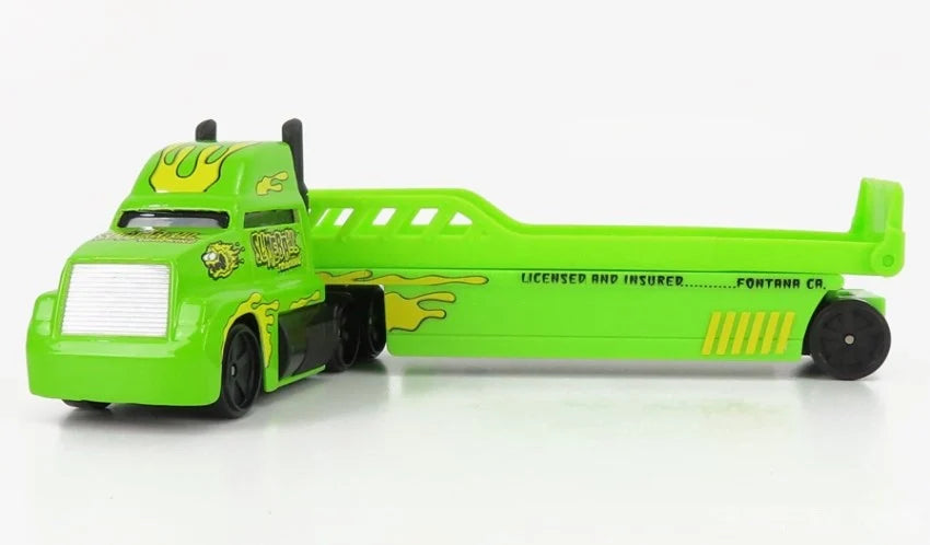 Maisto  Fresh Metal  Flatbed Transport Truck  Green Highway Haulers