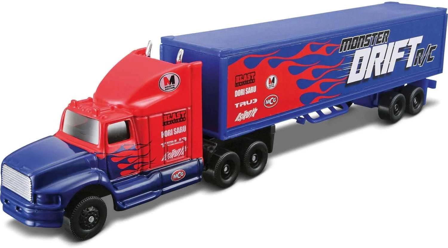 Maisto  Fresh Metal  Monster Drift Design Truck  Blue, Red Highway Haulers