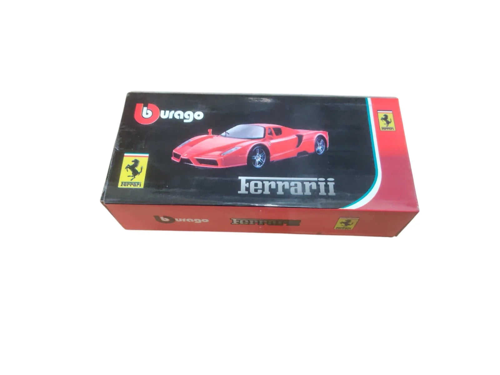 Bburago   Ferrari Empty Box with clear window - Original  Black, Red Ferraris