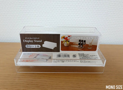 Izumi Kasai - Japan    Display Stand Two Tiers (Ideal for scale 1/64 cars)  Transparent