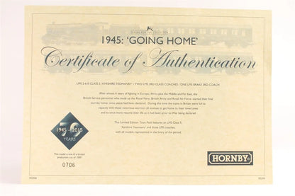 Hornby Hobbies  World War Locomotive  Going Home Train pack  1945 Brown, Black Certificate of Authentication